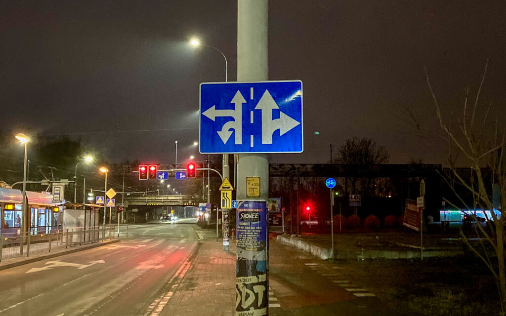 Straßenschild bei Wrocław. Foto: Jochen Langner